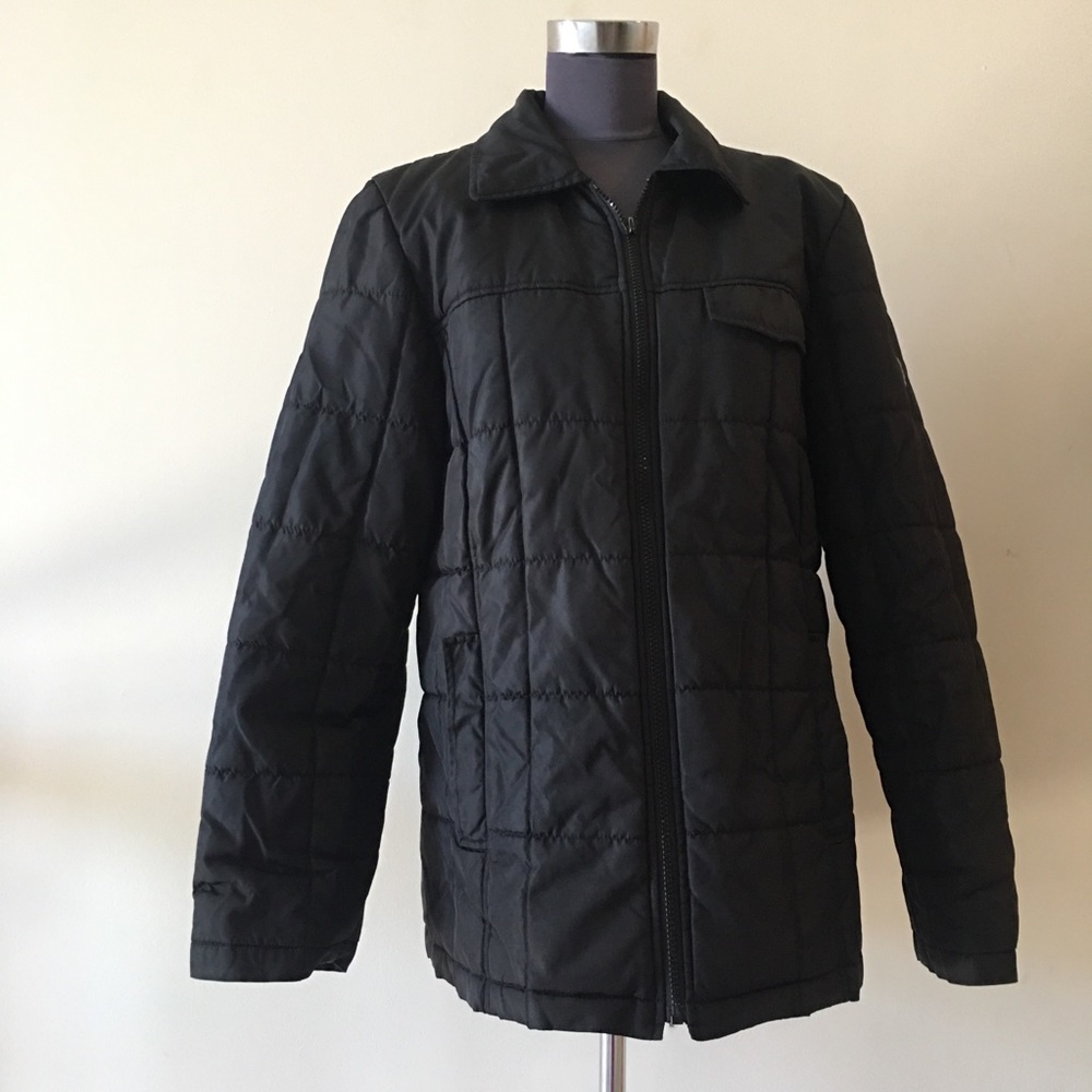 Kenneth Cole Black Zipper Front Jacket